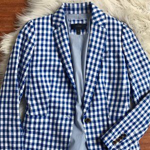 JCrew Buffalo Check Blazer